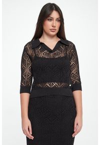 Joseph Ribkoff - Sweter damski ażurowy JOSEPH RIBKOFF. Wzór: ażurowy #2