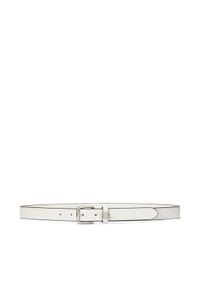 Lauren Ralph Lauren - LAUREN RALPH LAUREN Pasek Damski 412968763005 Biały. Kolor: biały. Materiał: skóra