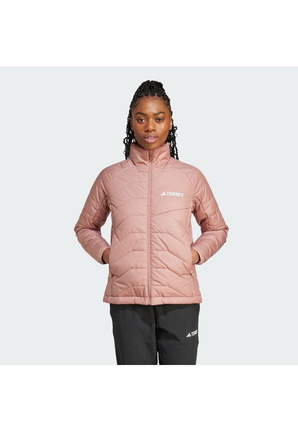 Adidas - Kurtka Terrex Multi Synthetic Insulated. Kolor: różowy. Materiał: materiał. Sport: turystyka piesza