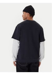 Quiksilver Bluza Openbar Crew EQYFT05154 Czarny Oversize. Kolor: czarny. Materiał: bawełna #5