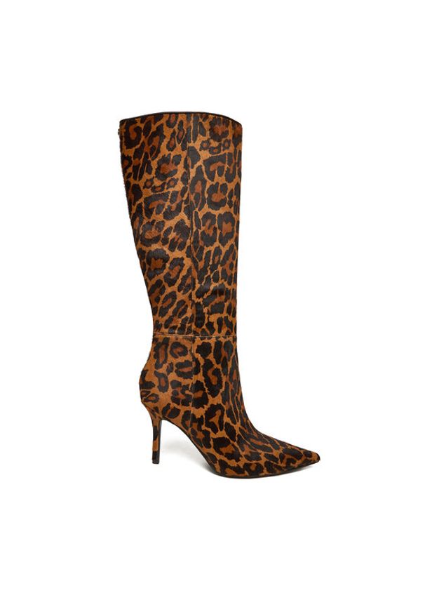 Guess Kozaki FLFGSS LEA11 Brązowy. Kolor: brązowy. Materiał: skóra