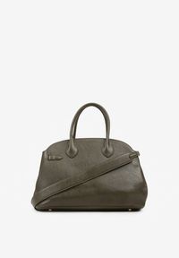 Renee - Ciemnobeżowa Torebka Shopperka na Ramię z Paskiem Arovire. Kolor: beżowy. Styl: klasyczny, biznesowy, casual, elegancki. Rodzaj torebki: na ramię #4