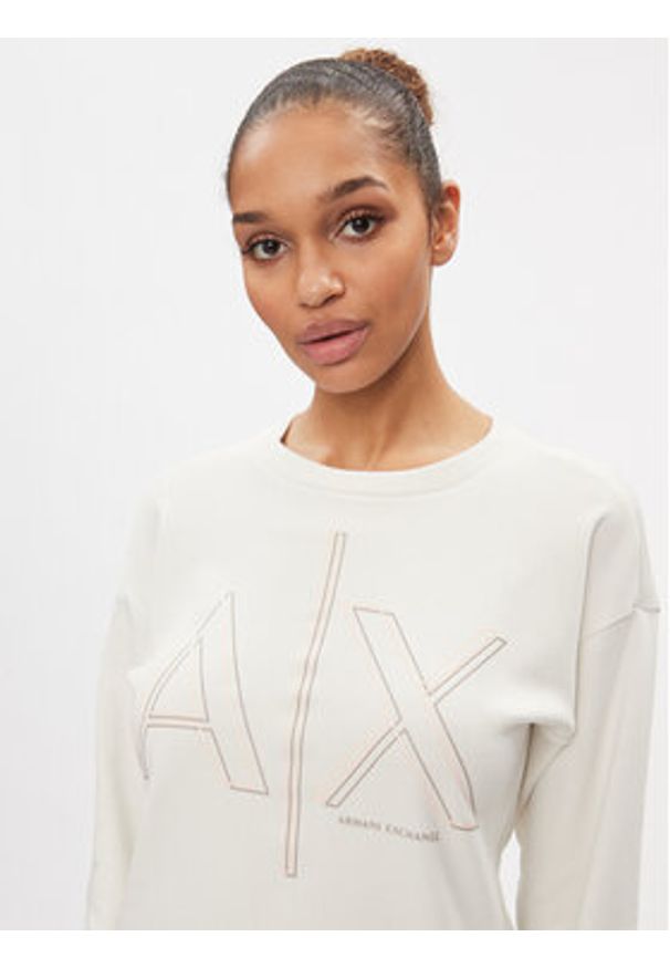 Armani Exchange Bluza 3DYM11 YJEBZ 1125 Écru Regular Fit. Materiał: bawełna