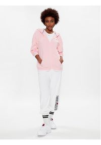 Tommy Jeans Bluza Linear DW0DW14856 Różowy Regular Fit. Kolor: różowy. Materiał: bawełna