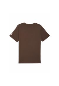 Puma - Męska koszulka FC St. Pauli KING z logo PUMA Espresso Brown White. Kolor: biały, brązowy, wielokolorowy
