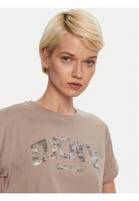 DKNY Sport T-Shirt DP4T9991 Beżowy Relaxed Fit. Kolor: beżowy. Materiał: bawełna. Styl: sportowy #4