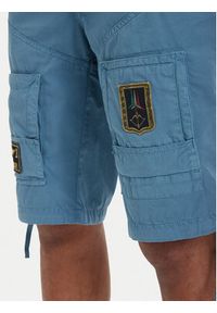 Aeronautica Militare Szorty materiałowe 261BE0041UCT01122 Niebieski Regular Fit. Kolor: niebieski. Materiał: bawełna #4