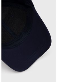Tom Tailor czapka bawełniana kolor granatowy gładka. Kolor: niebieski. Materiał: bawełna. Wzór: gładki #3