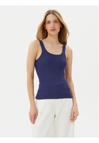 only - ONLY Top Gemma 15314659 Niebieski Regular Fit. Kolor: niebieski. Materiał: wiskoza
