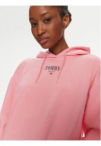 Tommy Jeans Bluza Essential Logo DW0DW17797 Różowy Relaxed Fit. Kolor: różowy. Materiał: bawełna, syntetyk #4