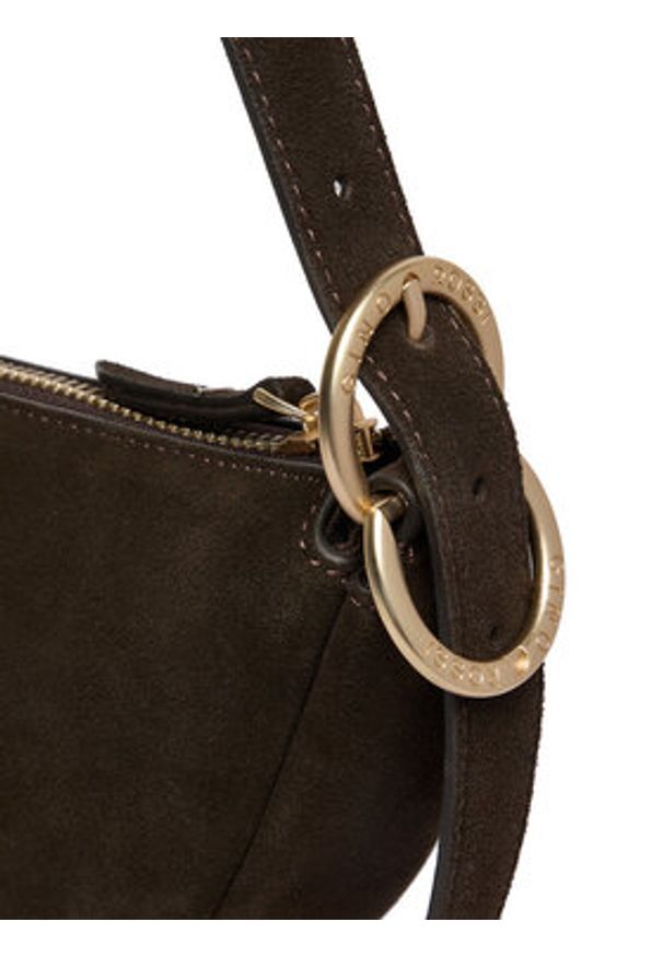 Gino Rossi - GINO ROSSI Torebka EO-LA321-1086 Brązowy. Kolor: brązowy. Materiał: zamszowe, skórzane