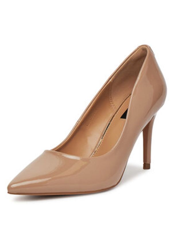 Nine West Szpilki CD23029-1 Beżowy. Kolor: beżowy. Materiał: materiał, syntetyk. Obcas: na szpilce