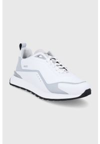 Hugo Buty Cubite kolor biały. Nosek buta: okrągły. Zapięcie: sznurówki. Kolor: biały. Materiał: guma