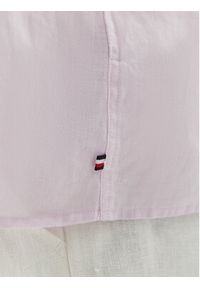 TOMMY HILFIGER - Tommy Hilfiger Koszula WW0WW48925 Fioletowy Relaxed Fit. Kolor: fioletowy. Materiał: len #5