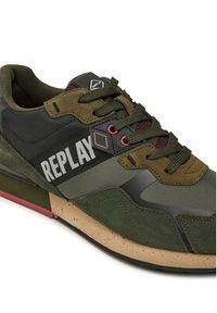 Replay - REPLAY Sneakersy GMS1D.000.C0054T Zielony. Kolor: zielony. Materiał: skóra, zamsz #6