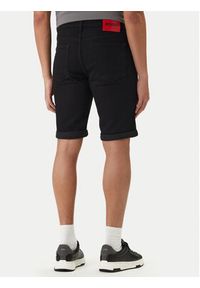Hugo - HUGO Szorty jeansowe 50556154 Czarny Tapered Fit. Kolor: czarny. Materiał: bawełna #3