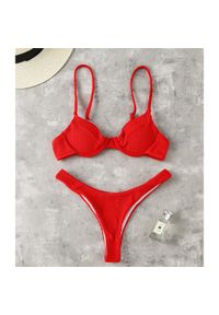 Intica - Bikini z usztywnieniem na plażę i basen Ytsje. Kolor: czerwony. Materiał: materiał