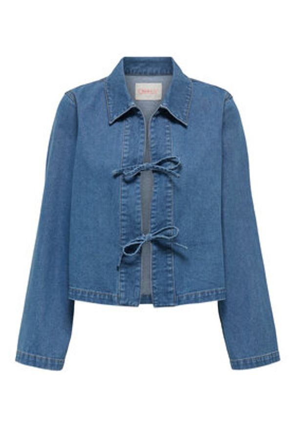 only - ONLY Kurtka jeansowa Thora 15357228 Niebieski Regular Fit. Kolor: niebieski. Materiał: bawełna