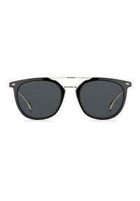BOSS - Hugo Boss Okulary przeciwsłoneczne męskie kolor czarny. Kształt: okrągłe. Kolor: czarny #2