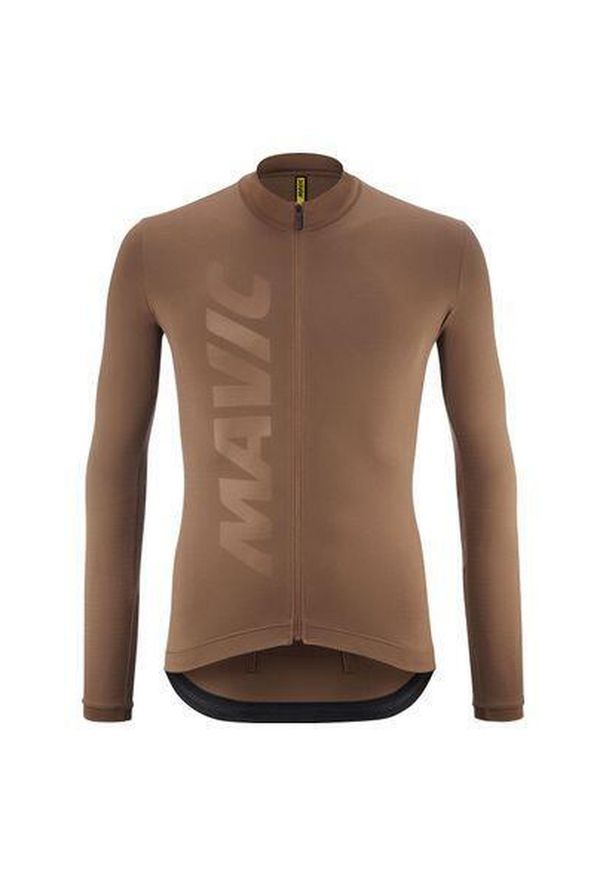 MAVIC - Dżersej z długim rękawem Mavic Aksium. Kolor: wielokolorowy, zielony, brązowy. Materiał: jersey. Długość rękawa: długi rękaw. Długość: długie. Sport: kolarstwo