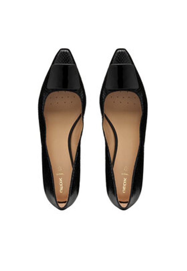 Geox Baleriny D Giselda15 D56YUA 0KYHH C9999 Czarny. Kolor: czarny. Materiał: skóra