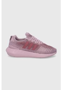 adidas Originals buty Swift Run 22W GV7978 kolor fioletowy. Nosek buta: okrągły. Zapięcie: sznurówki. Kolor: fioletowy. Materiał: guma. Obcas: na platformie. Sport: bieganie