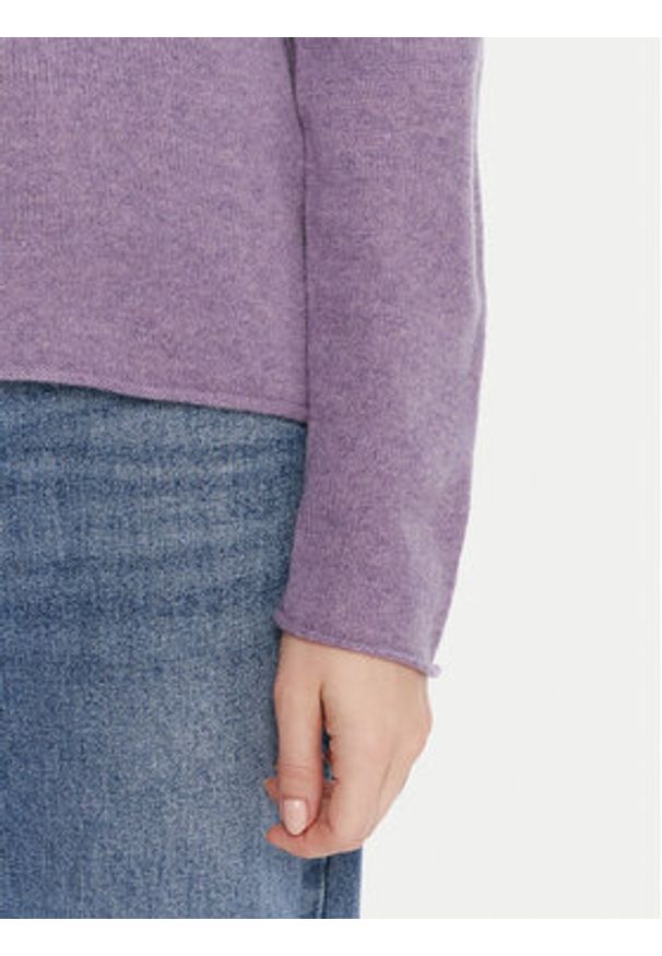 TOMMY HILFIGER - Tommy Hilfiger Sweter WW0WW40264 Fioletowy Regular Fit. Kolor: fioletowy. Materiał: wełna