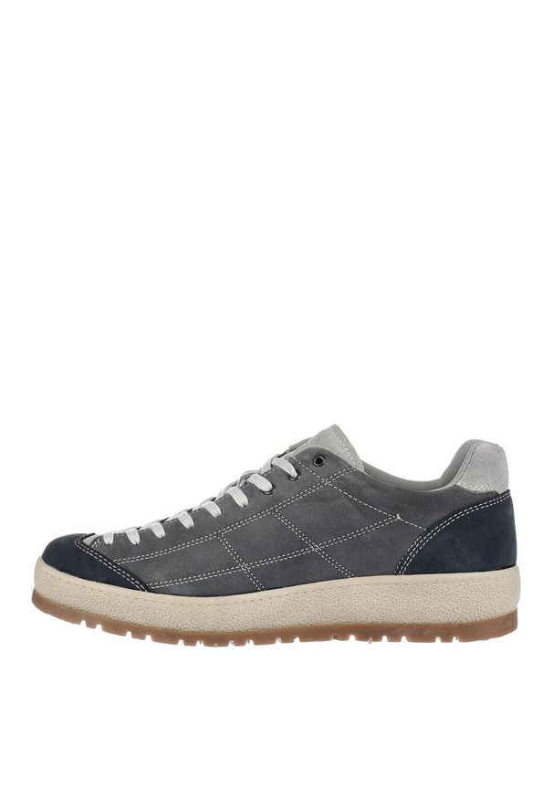 Buty turystyczne męskie LOMER BIO NATURALE FLAT. Kolor: szary