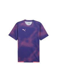 Puma - Męska koszulka individualFINAL PUMA Club Navy Dark Amethyst Blue Purple. Kolor: fioletowy, niebieski, wielokolorowy