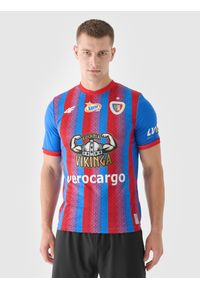 4f - 4F Koszulka klubowa domowa z sezonu 2024/25 męska 4F x Piast Gliwice - multikolor S. Okazja: do domu. Kolor: wielokolorowy. Materiał: włókno, materiał, dzianina. Wzór: gradientowy. Styl: klasyczny #1
