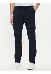 TOMMY HILFIGER - Tommy Hilfiger Chinosy Bleecker MW0MW33910 Granatowy Slim Fit. Kolor: niebieski. Materiał: bawełna