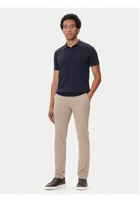 Bugatti Spodnie materiałowe 4220 16224 Beżowy Slim Fit. Kolor: beżowy. Materiał: bawełna #4