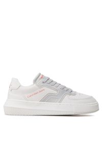 Calvin Klein Jeans Sneakersy Chunky Cupsole Satin Wn YW0YW00923 Biały. Kolor: biały. Materiał: skóra