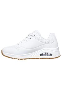 skechers - Buty na co dzień damskie SKECHERS UNO STAND ON AIR eko skóra. Okazja: na co dzień. Kolor: biały. Materiał: skóra. Model: Skechers Sport. Sport: turystyka piesza