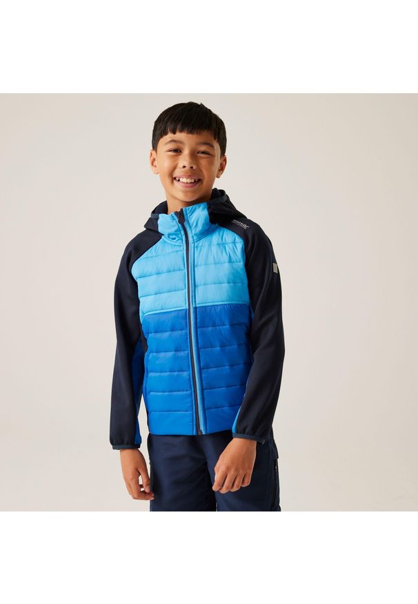 Regatta - Kurtka turystyczna hybrydowa dziecięca Kielder IX. Kolor: niebieski