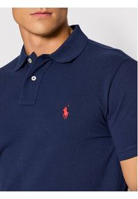 Polo Ralph Lauren Polo Core Replen 710782592 Granatowy Custom Slim Fit. Typ kołnierza: polo. Kolor: niebieski. Materiał: bawełna #4