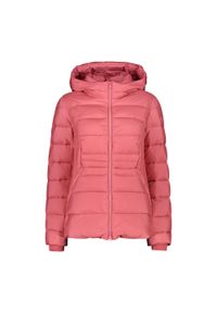 Damska kurtka z kapturem CMP 1. Typ kołnierza: kaptur. Kolor: beżowy, wielokolorowy, różowy. Materiał: puch #1