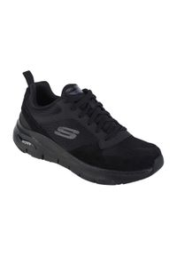 skechers - Buty do chodzenia Męskie Skechers. Kolor: czarny. Sport: turystyka piesza