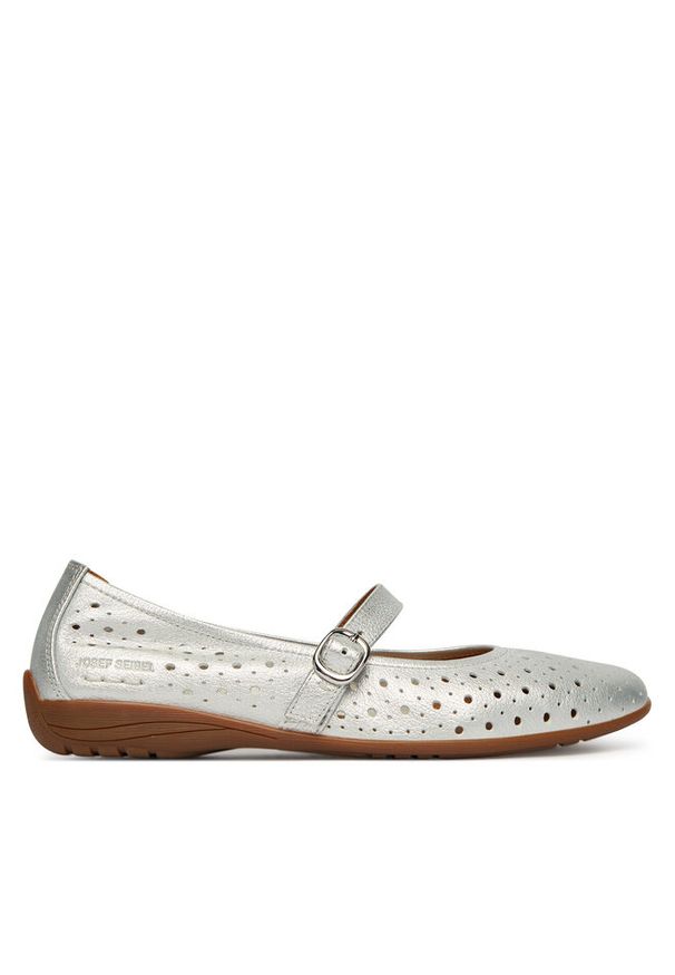 Baleriny Josef Seibel. Kolor: srebrny