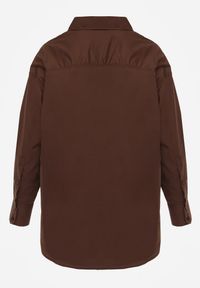 Renee - Ciemnobrązowa Koszula Bawełniana Aquida. Typ kołnierza: kołnierzyk klasyczny. Kolor: brązowy. Materiał: bawełna. Długość rękawa: długi rękaw. Długość: długie. Styl: klasyczny #2