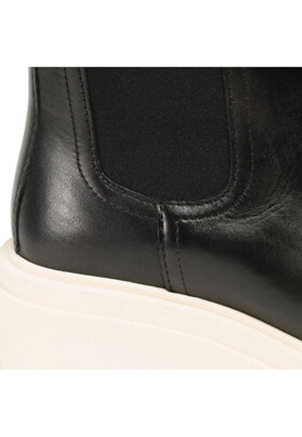 Gino Rossi Botki RST-CIRCLE-02B Czarny. Kolor: czarny. Materiał: skóra