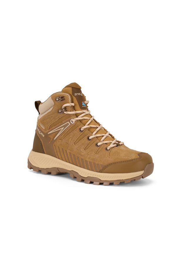 Buty trekkingowe damskie TREZETA Thunder Leather Mid W's z membraną WP. Kolor: brązowy. Styl: sportowy
