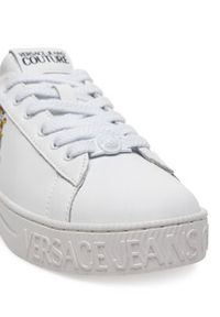 Versace Jeans Couture Sneakersy 78VA3SK3 Biały. Kolor: biały. Materiał: skóra