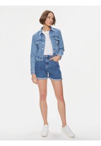 Calvin Klein Jeans Szorty jeansowe Mom Short J20J222801 Niebieski Mom Fit. Kolor: niebieski. Materiał: bawełna