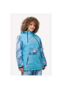 ULLA POPKEN - Damskie Kurtka sportowa kaptur wodoodporna dwukierunkowy zamek błyskawiczny. Kolekcja: plus size. Kolor: niebieski. Materiał: poliester, materiał. Sezon: zima. Sport: narciarstwo #1