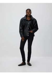 Reserved - Jeansy slim z dłuższą nogawką - czarny. Kolor: czarny. Długość: długie