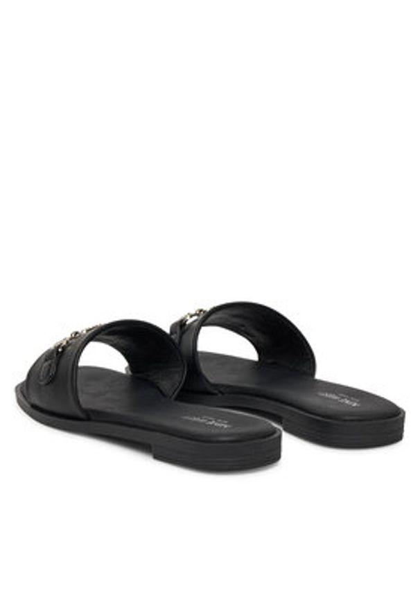 Nine West Klapki 678322-84 Czarny. Kolor: czarny. Materiał: materiał, syntetyk
