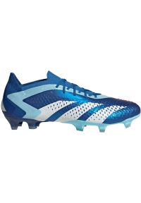 Adidas - Buty piłkarskie adidas Predator Accuracy.1 L Fg M GZ0031 niebieskie. Zapięcie: sznurówki. Kolor: niebieski. Materiał: syntetyk, guma. Szerokość cholewki: normalna. Sport: piłka nożna #5