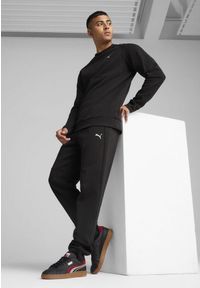 Puma - Męskie spodnie PUMATECH PUMA Black. Kolor: czarny. Materiał: dresówka
