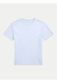 Polo Ralph Lauren T-Shirt 710671438418 Błękitny Slim Fit. Typ kołnierza: polo. Kolor: niebieski. Materiał: bawełna #3